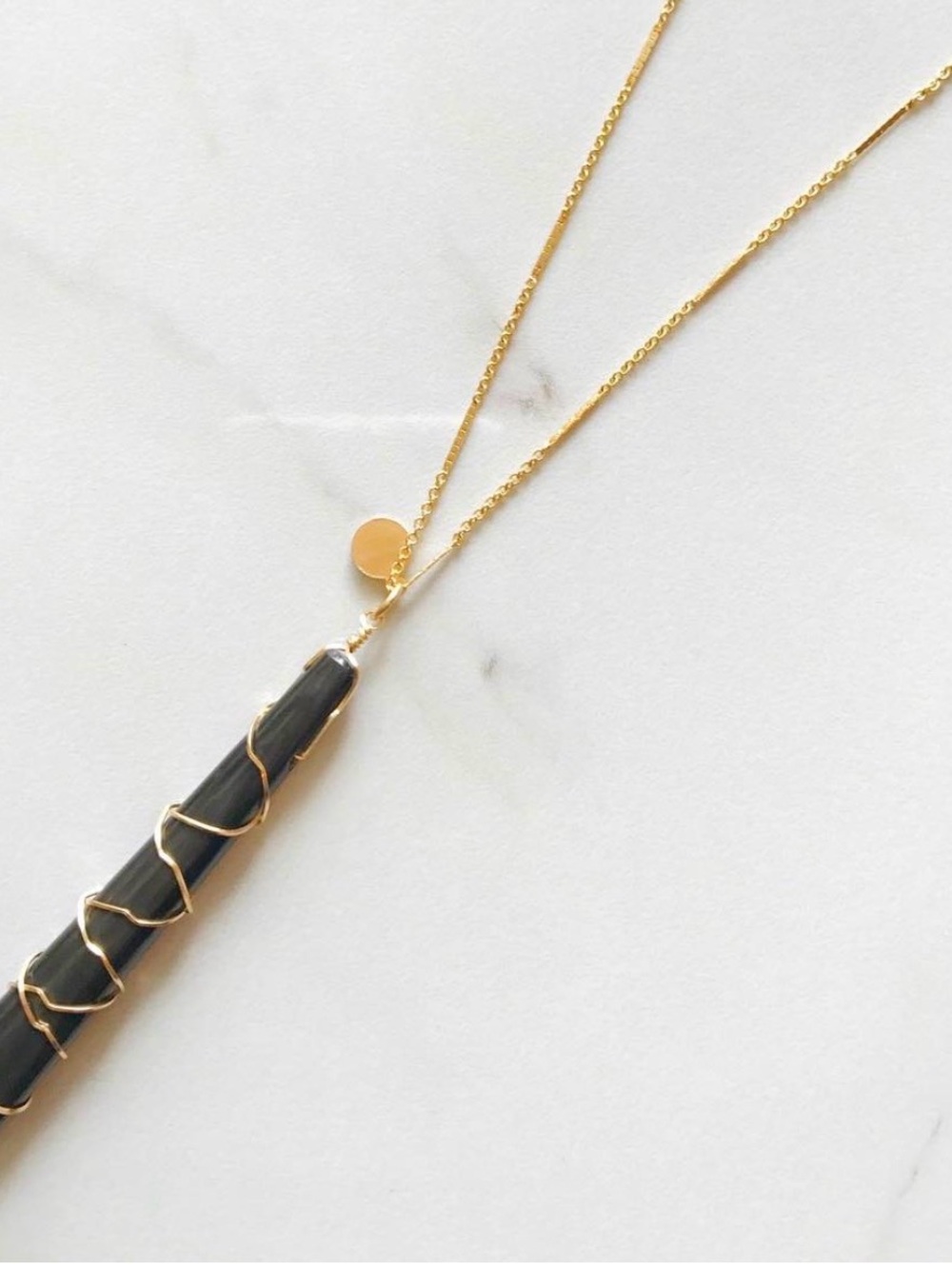 Roberta Sher Hand crafted 14k Wrapped Pendant Necklace - Women Jewelry
